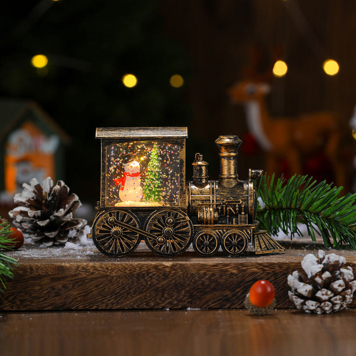 Weihnachtsthema LED Leuchtende Zug Dekoration Schüssel
