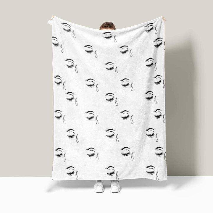 Luxuriöse Fleece-Wurfdecke mit auffälligem Design