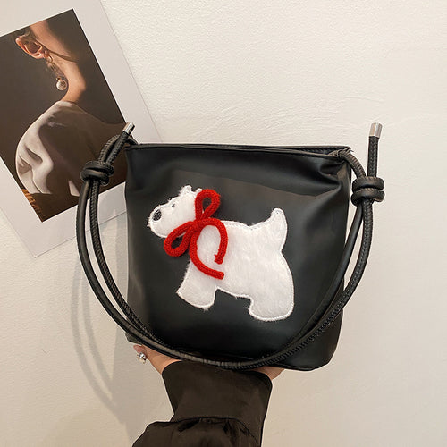 WoCute Teddy Bear Patch Handtasche Karnz