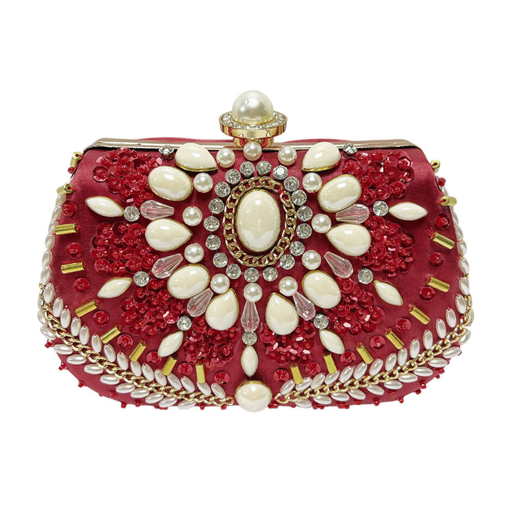 Aufwendige dekorative Abendclutch