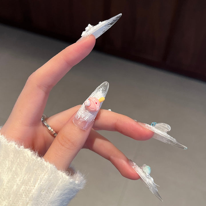 Kreative 3D Themen Press-On Nagelkunst Karnz