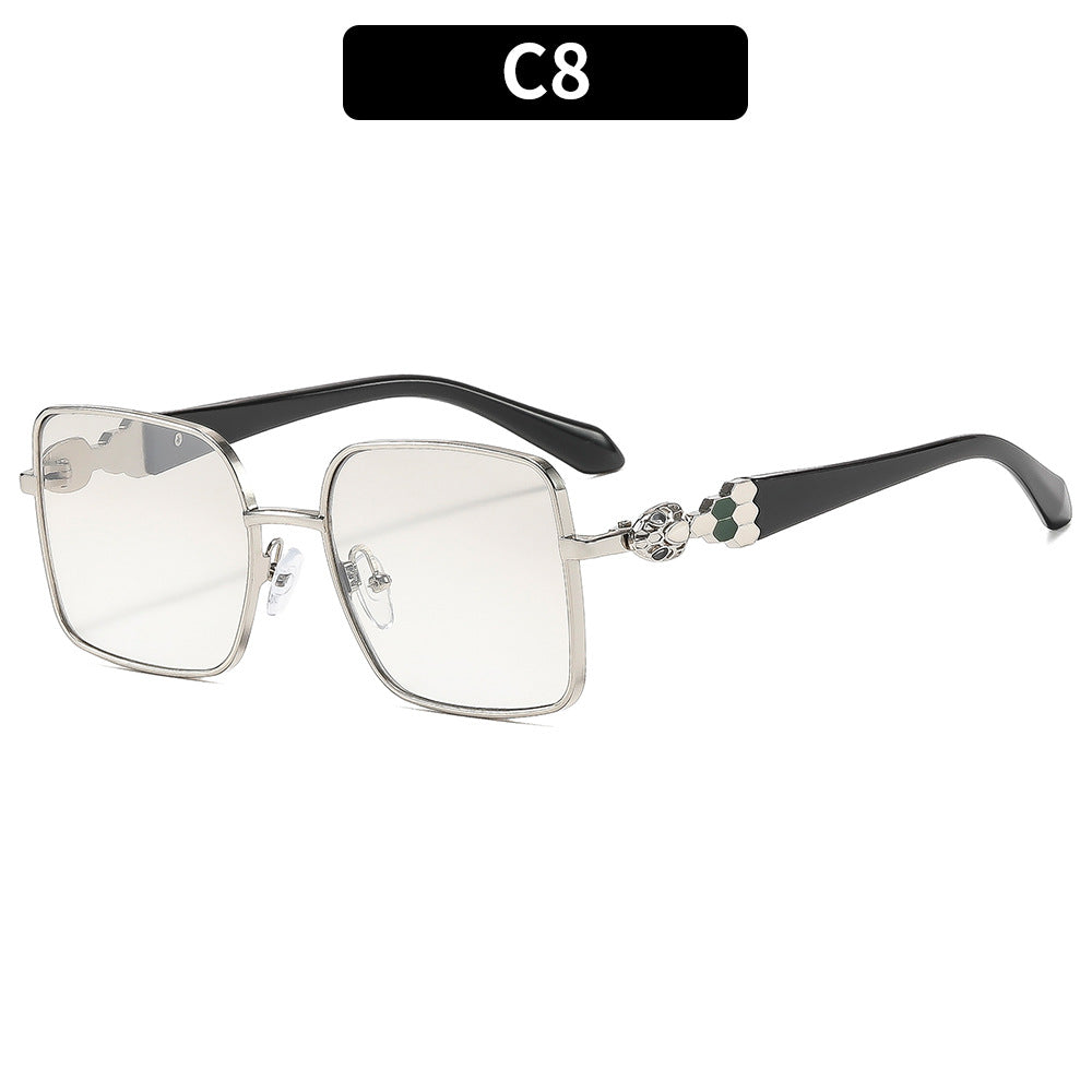 Elegante geometrische Rahmen-Sonnenbrille