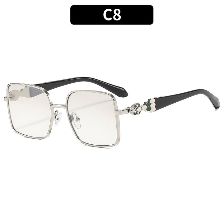 Elegante geometrische Rahmen-Sonnenbrille