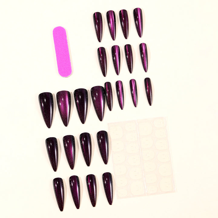 Glänzende Stiletto-Nagelverlängerungen Karnz