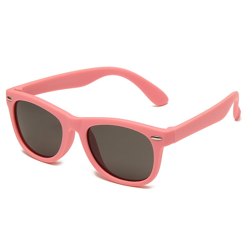Karnz | Kinder Flex Sonnenbrille mit flexiblem und robustem Rahmen