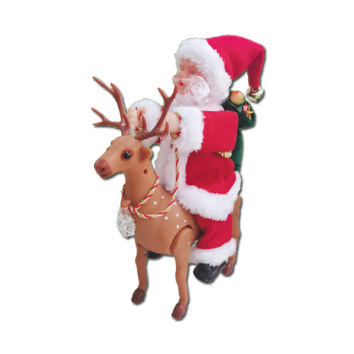 Dekorative Weihnachtsmann mit Rentier
