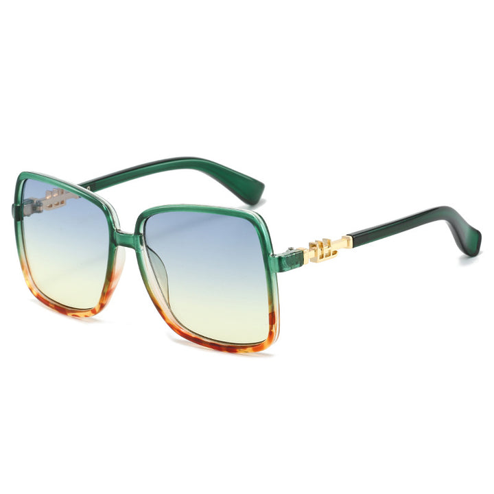 Damen Modische Sonnenbrille mit einzigartigem Farbverlauf Karnz