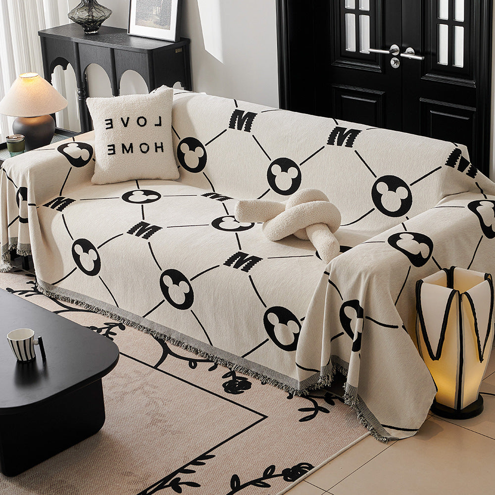 Abstraktes Design Wolldecke