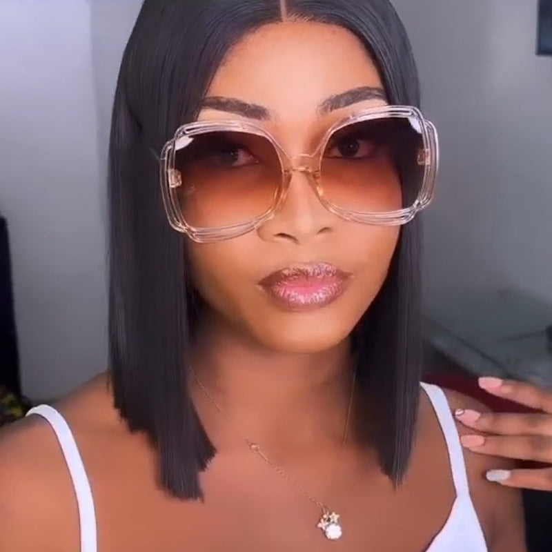 Damen oversized Sonnenbrille im modischen Retro-Design Karnz