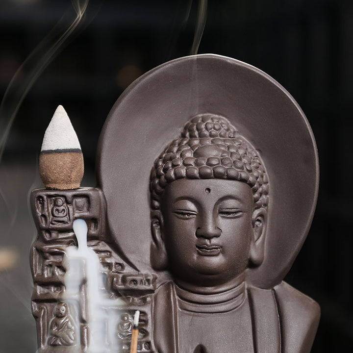 Künstlerische Buddha Skulptur Räucherstäbchenhalter