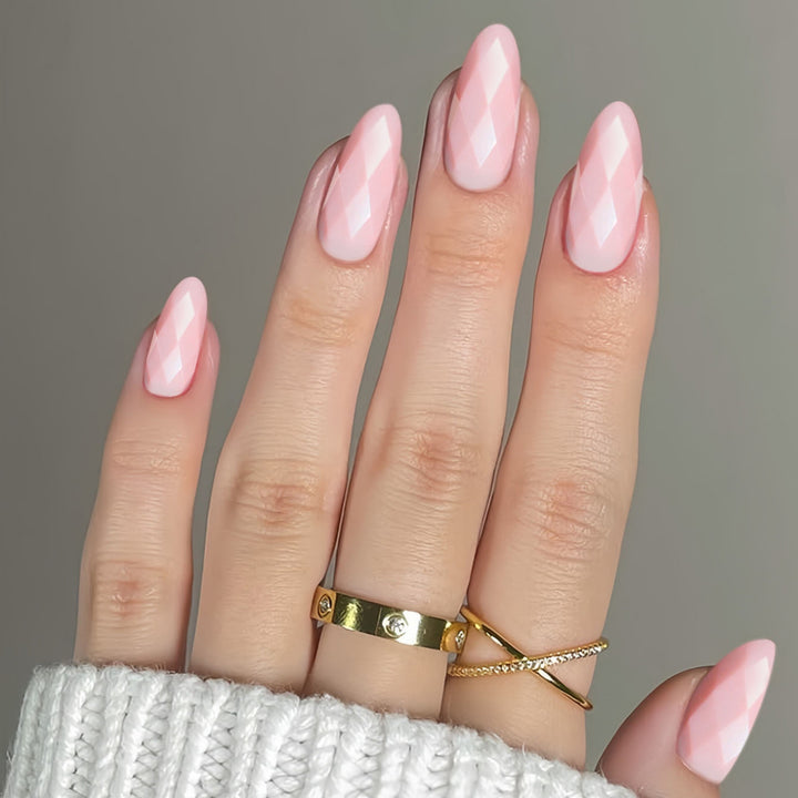 Diamantförmige Glänzende Nail Extensions Karnz