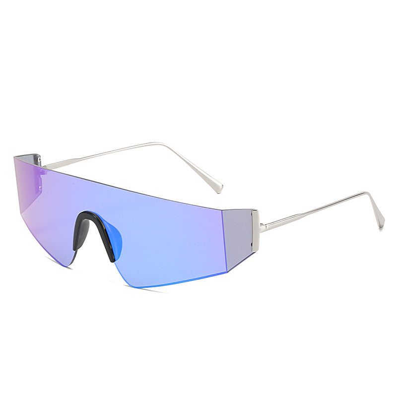 Damen futuristische Oversized-Sonnenbrille Karnz