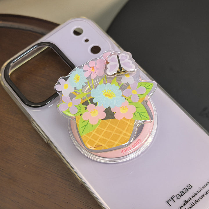 Floral Eiswaffel Handygriff Karnz