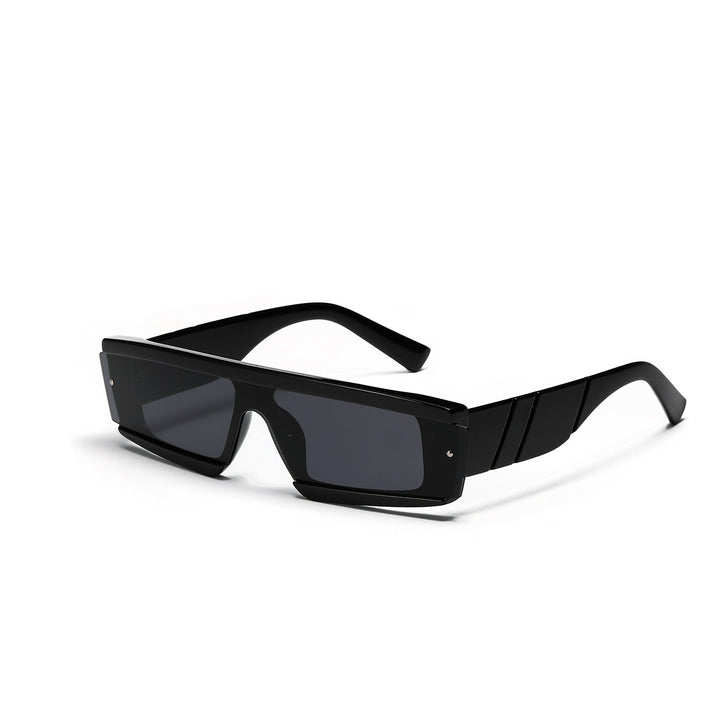 Damen oversized rechteckige Sonnenbrille mit modischem Schildpatt-Design Karnz
