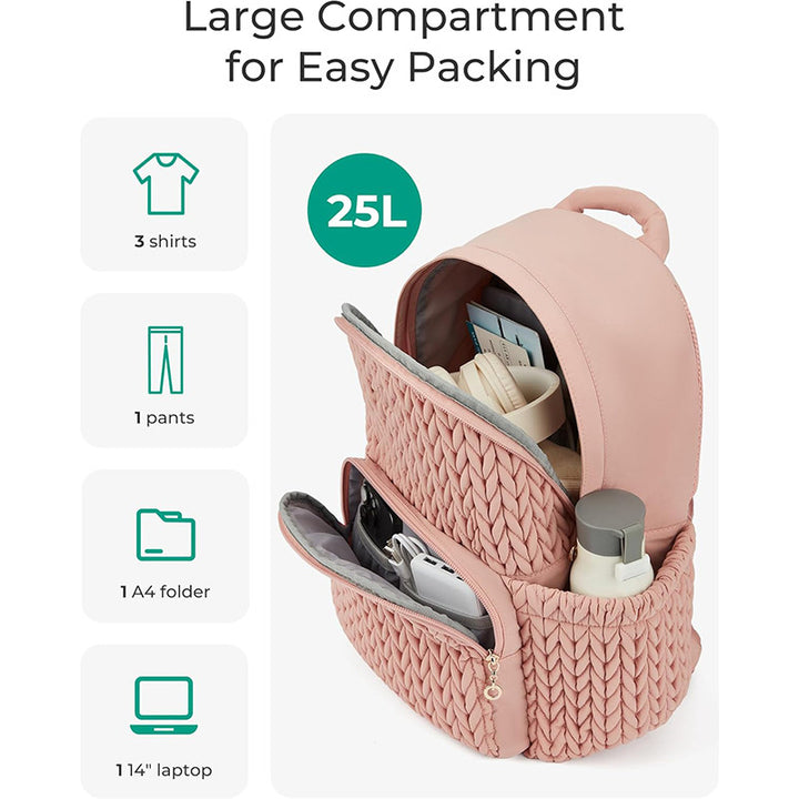 Modischer Rucksack mit Geflochtener Struktur Karnz