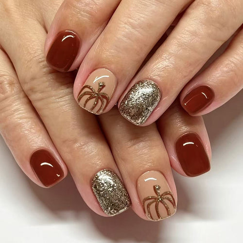 Dekorativer Press-On-Nagelset