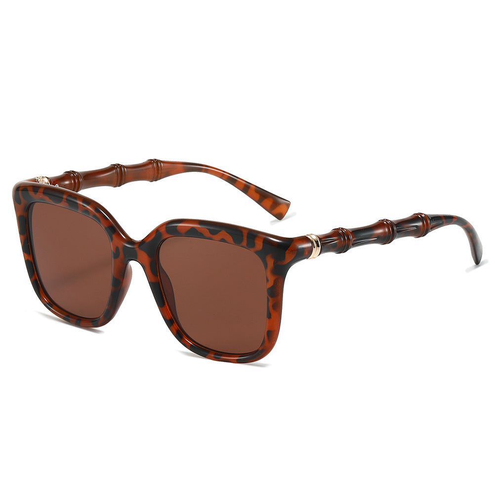 Bamboo-Style Übergroße Sonnenbrille Karnz