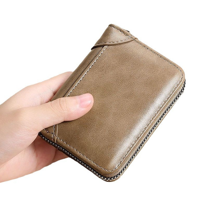 Premium Leder Reißverschluss Geldbörse Karnz