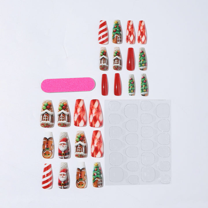 Kreatives Kunstnagelset mit Weihnachtsmotiven Karnz