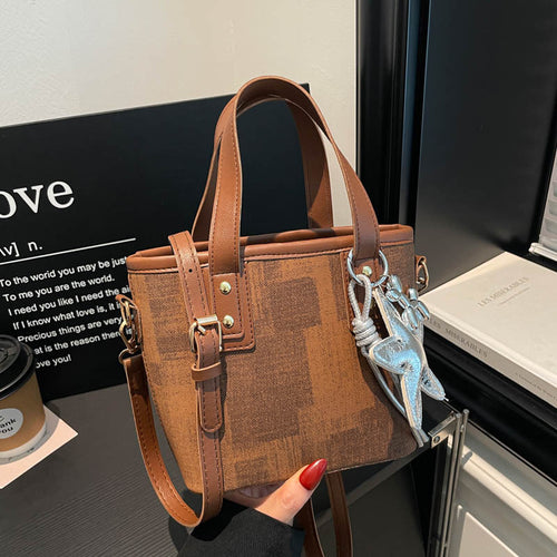 Mini strukturierte Handtasche