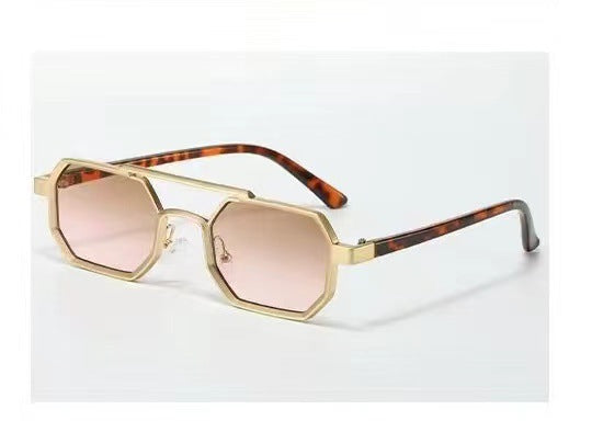 Damen geometrische Sonnenbrille mit einzigartigem Design Karnz