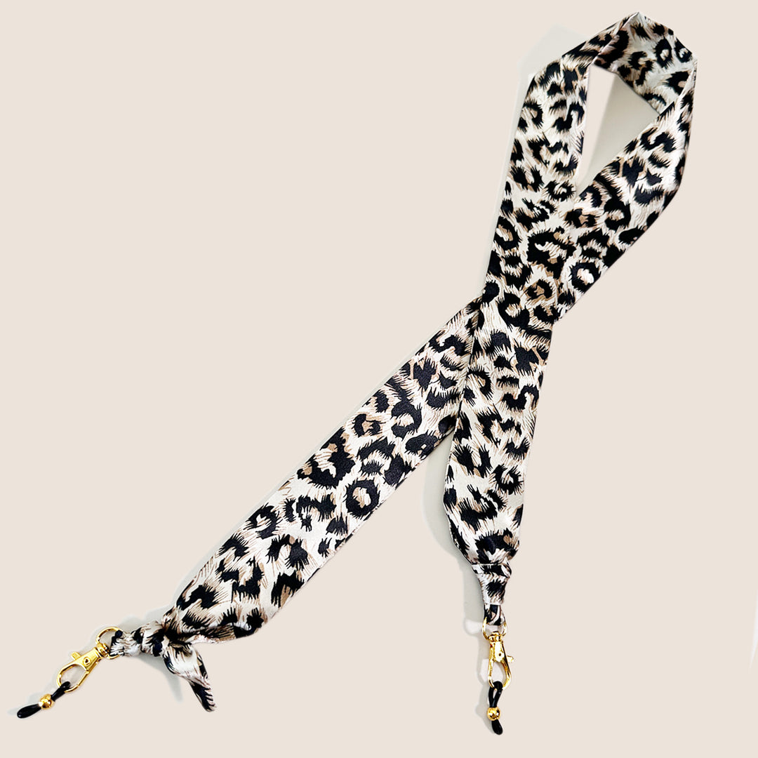 Stilvolle Leopardenmuster Brillenband Karnz