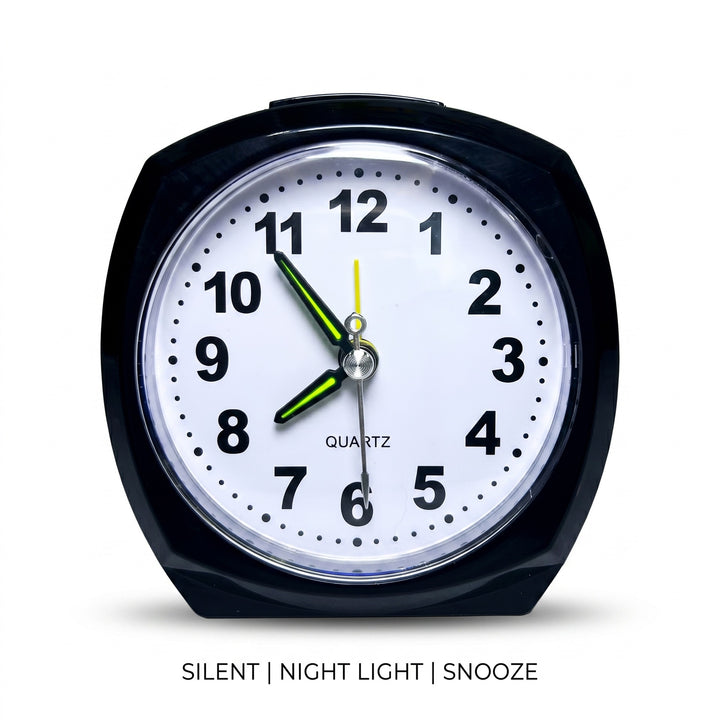 Analoge Alarmuhr mit Nachtlicht und Snooze-Funktion Karnz