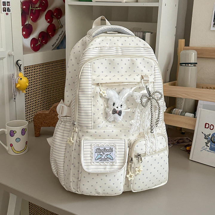 Stylische Multifunktionale Sternenprint Rucksack Karnz