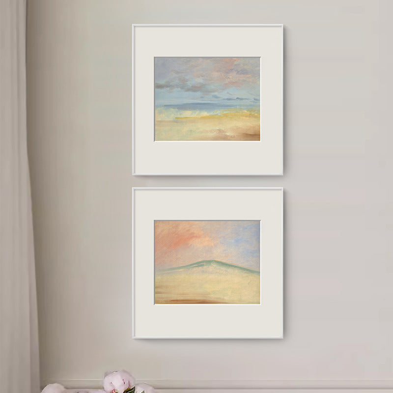 Gerahmtes Strandlandschafts-Kunstwerk