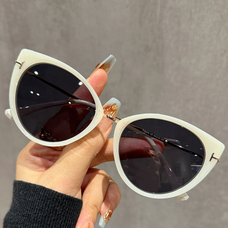 Damen modische Katzenaugen Sonnenbrille Karnz
