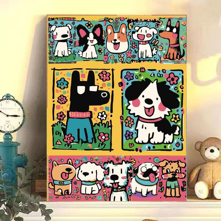 Verspielt Katzen-Themen Leinwand Wandkunst Karnz