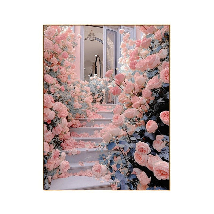 Floral Garden Scene Wandkunst Karnz