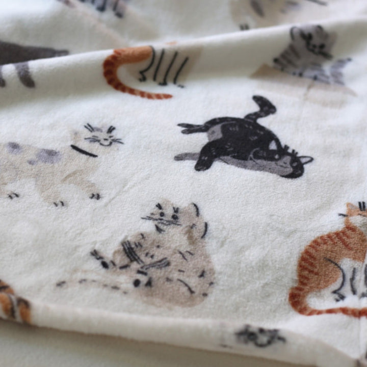 Gemütliche Einhorn-Design Fleece Hoodie Decke