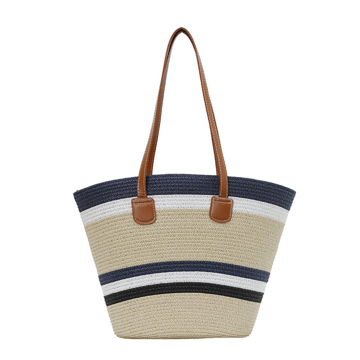 Bunte Strohtasche Strandtasche Karnz