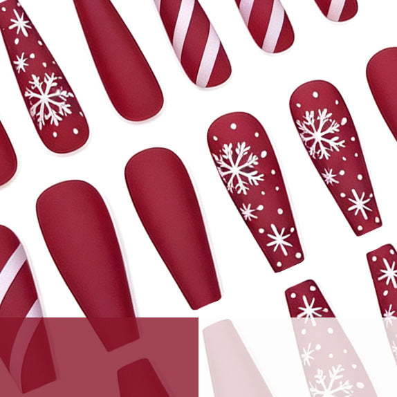 Festive Matte Acryl Nagelkunst Karnz