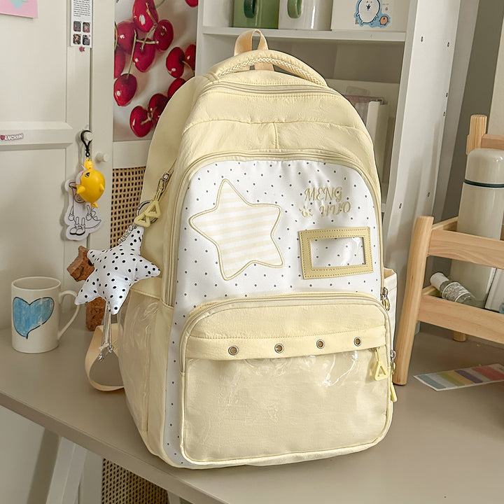 Verspielt mit Sternen verzierten Schulrucksack Karnz