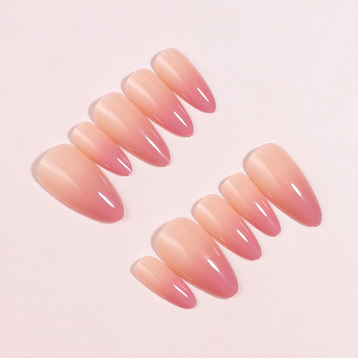Gradient Ombre Stiletto Press-On Nägel Karnz