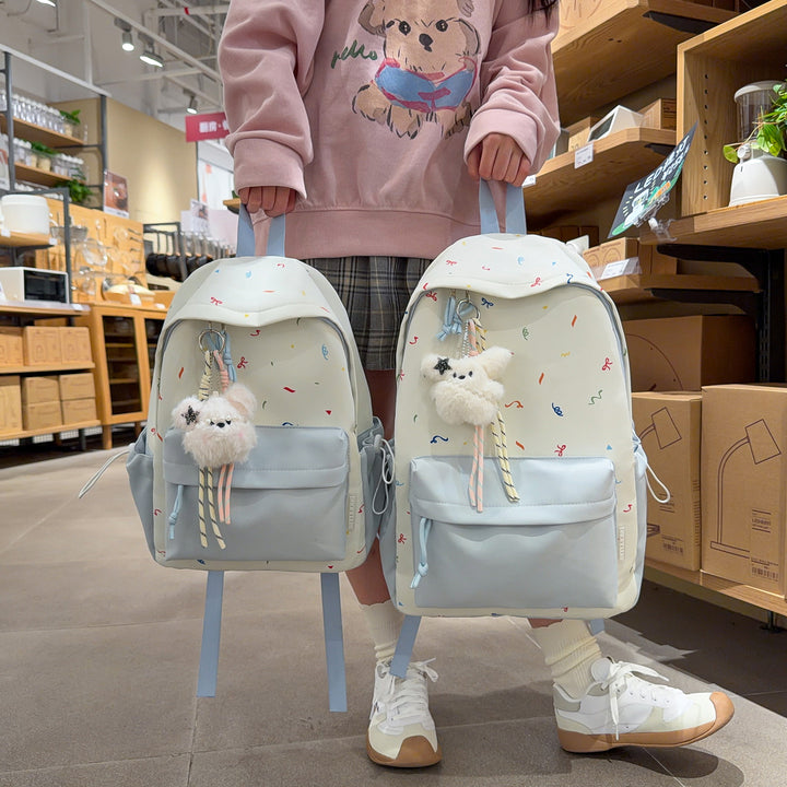 Verspielt gemusterter Rucksack Karnz