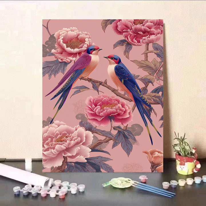 Florales DIY Malen nach Zahlen Set Karnz