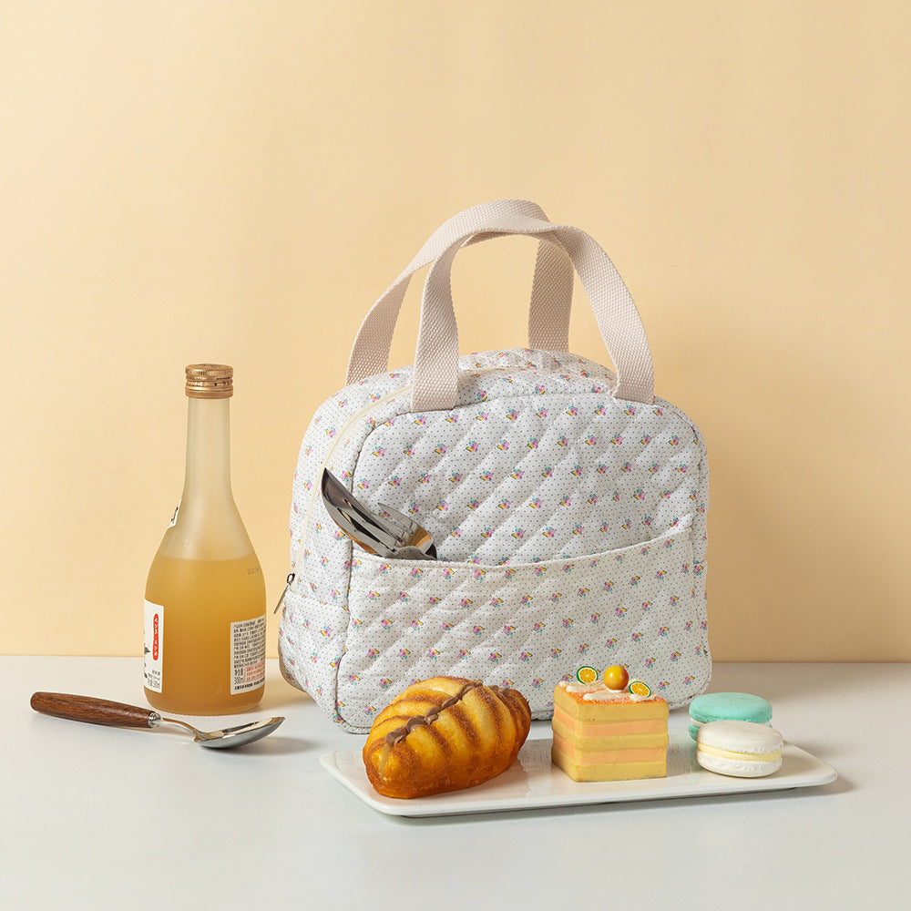 Blumenmuster isolierte Lunch Tasche Karnz