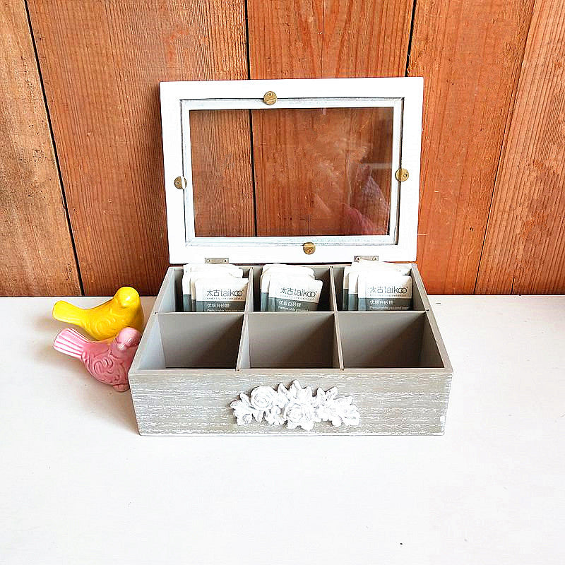Dekorative Holzaufbewahrungsbox