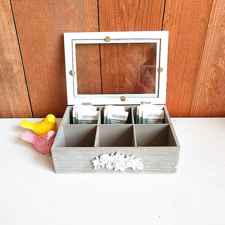 Dekorative Holzaufbewahrungsbox