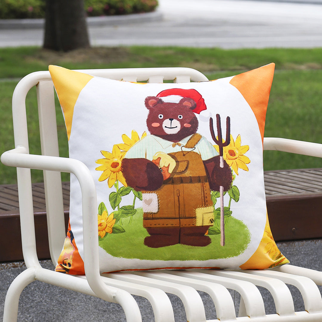 Dekoratives Kissen mit Bienenmotiv