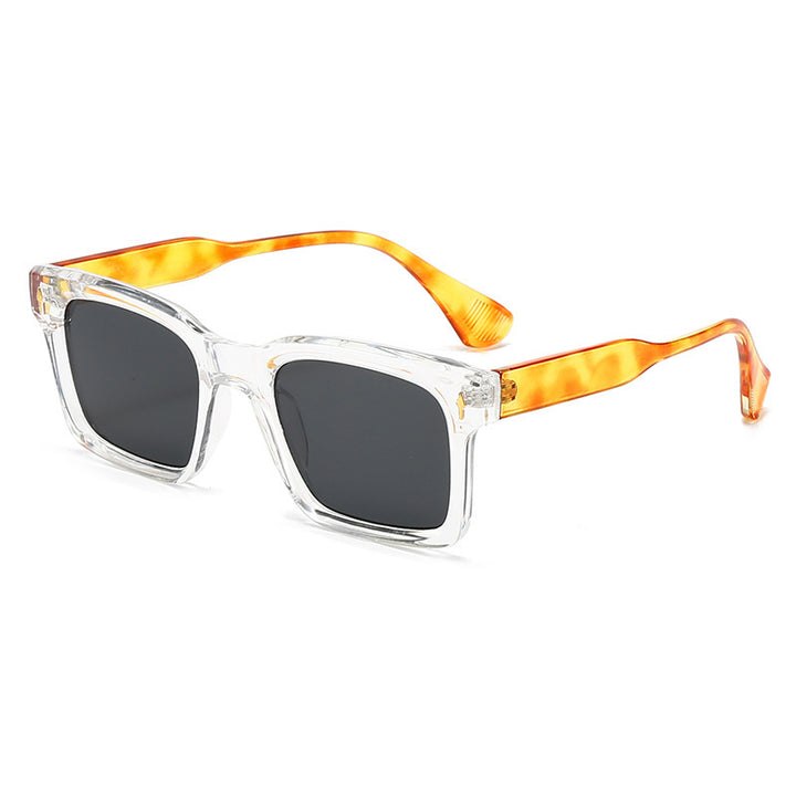 Damen Rechteckige Sonnenbrille im eleganten Schildpatt-Design Karnz