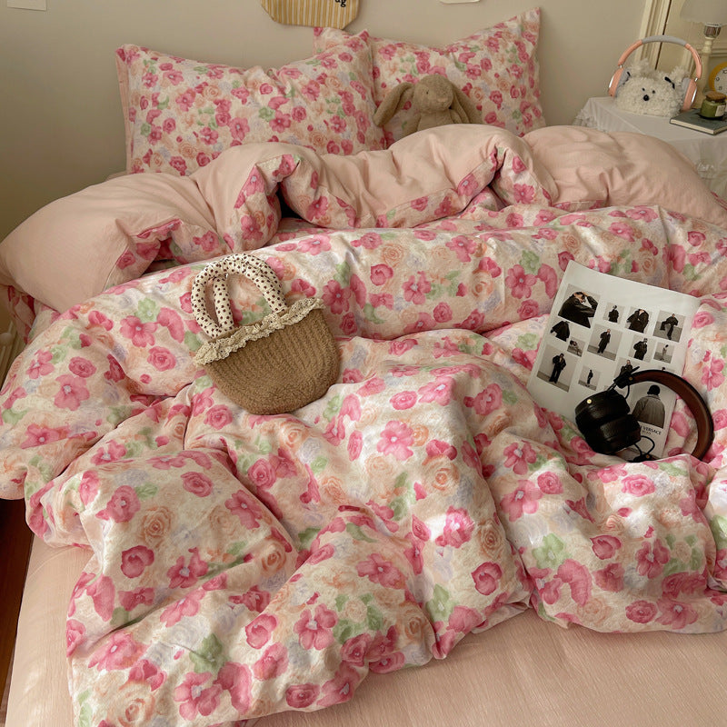 Blumendesign Bettwäsche Set