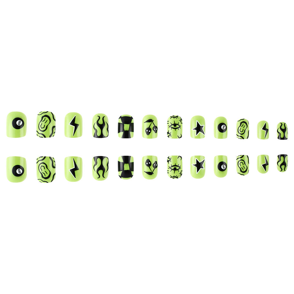Künstlerische Grafik Press-On Nägel Karnz