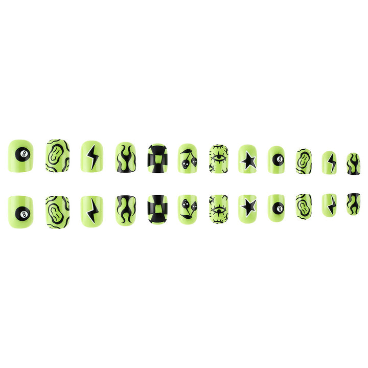 Künstlerische Grafik Press-On Nägel Karnz