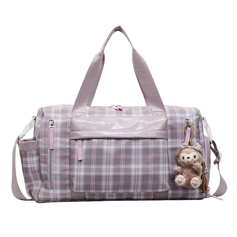 Schickes Karomuster Wochenend-Duffle Karnz