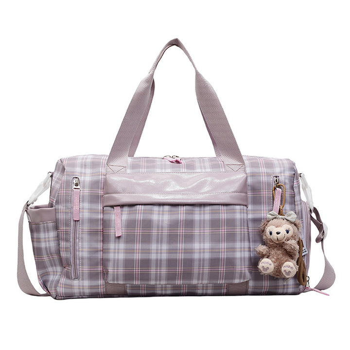Schickes Karomuster Wochenend-Duffle Karnz