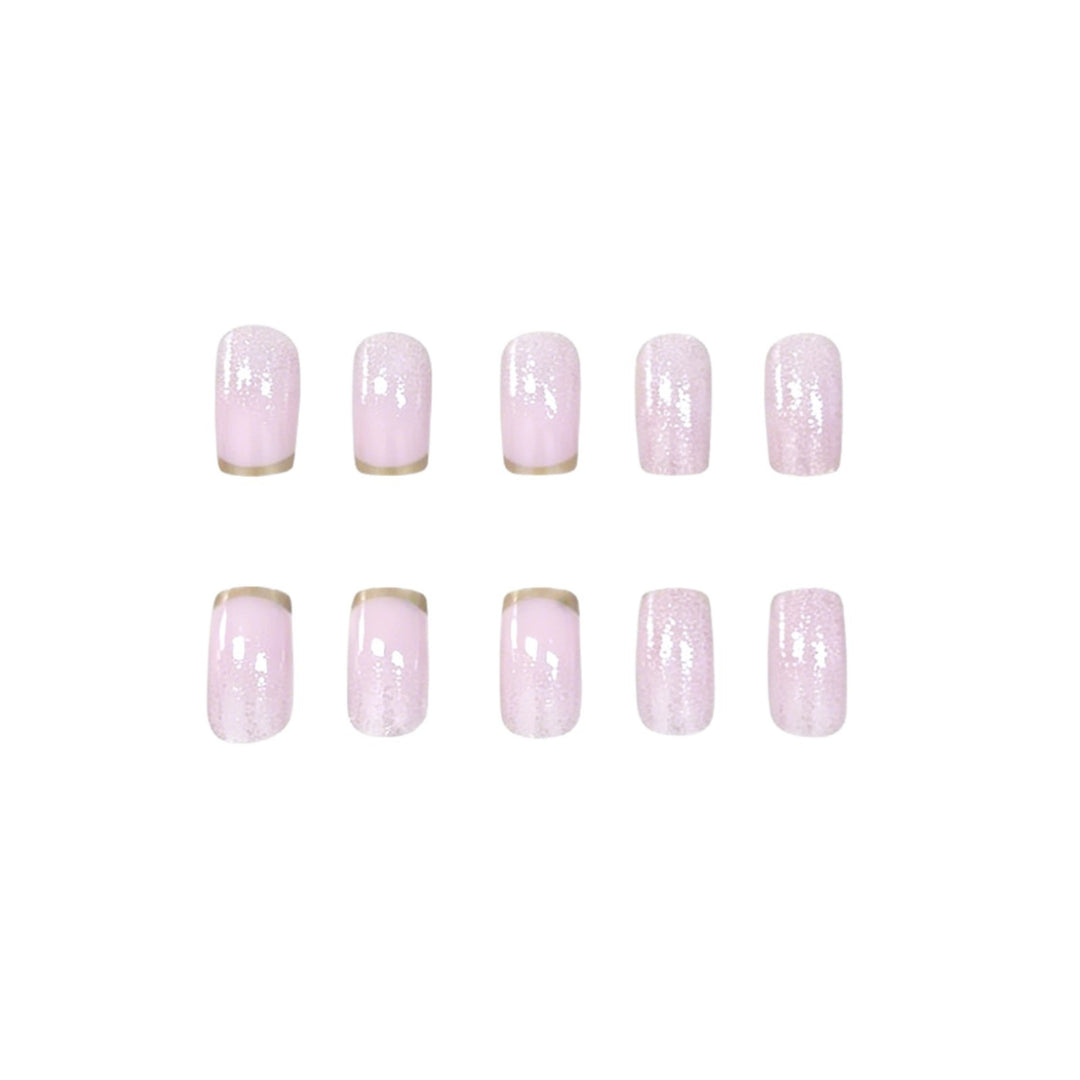 Elegante Glitter Ombre Nagelkunst Karnz